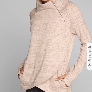 Athleta Cozy Karma Asym Pullover (S)